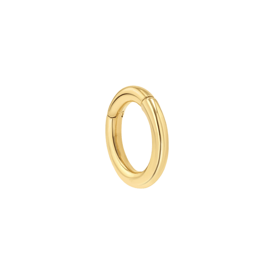 Petit Round Connector Charm Clasp - Lotus Diamond