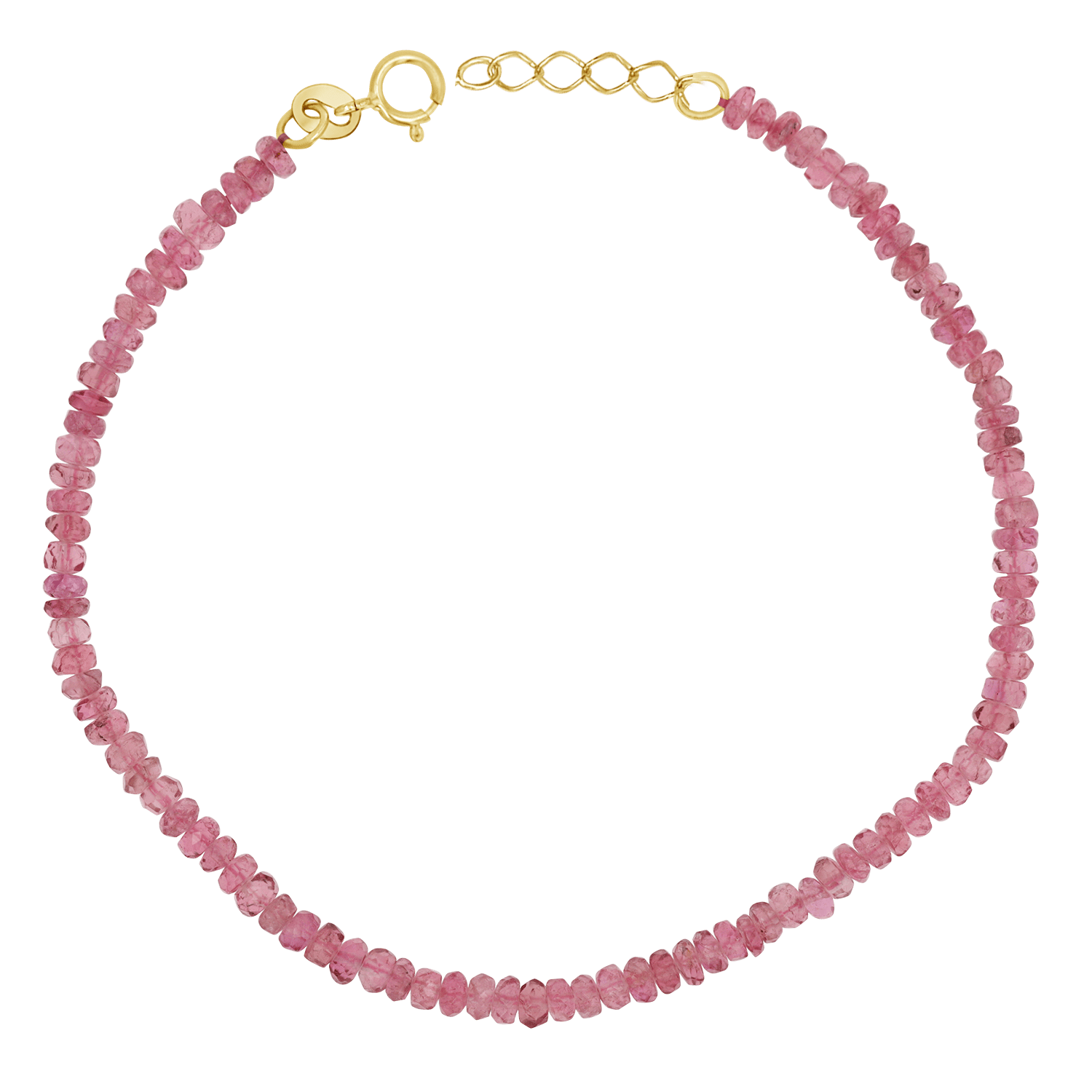 Pink Sapphire Beaded Bracelet - Lotus Diamond