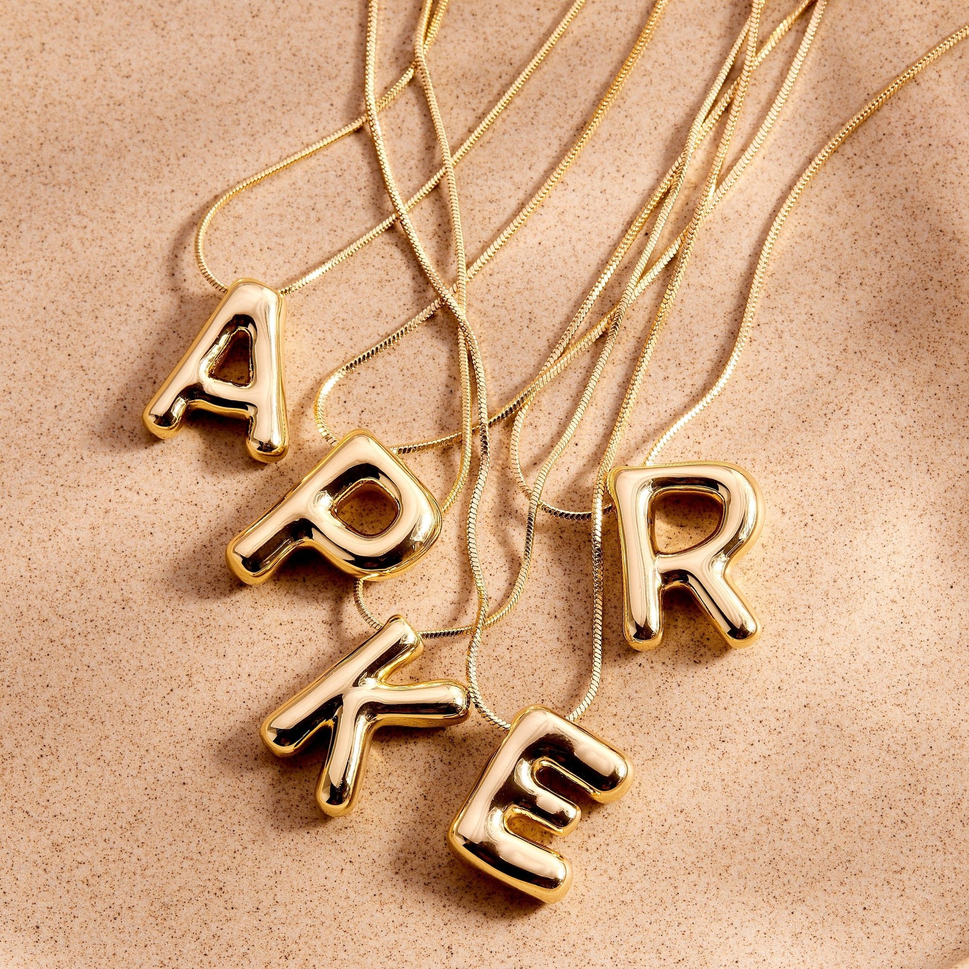 Pippa Bubble Initial Pendant - Lotus Diamond