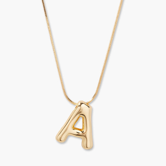 Pippa Bubble Initial Pendant - Lotus Diamond
