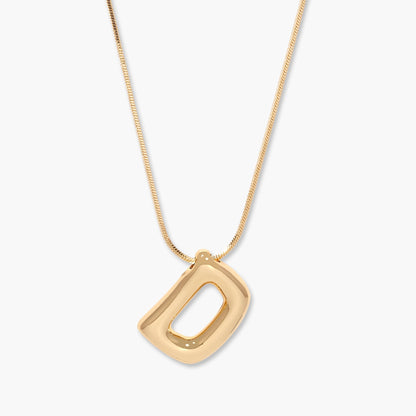 Pippa Bubble Initial Pendant - Lotus Diamond