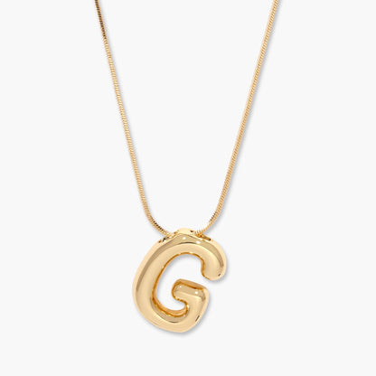 Pippa Bubble Initial Pendant - Lotus Diamond