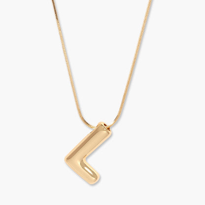 Pippa Bubble Initial Pendant - Lotus Diamond