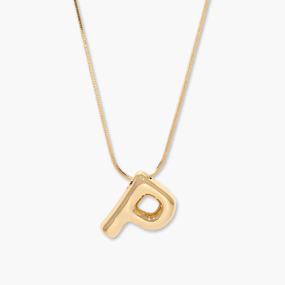 Pippa Bubble Initial Pendant - Lotus Diamond