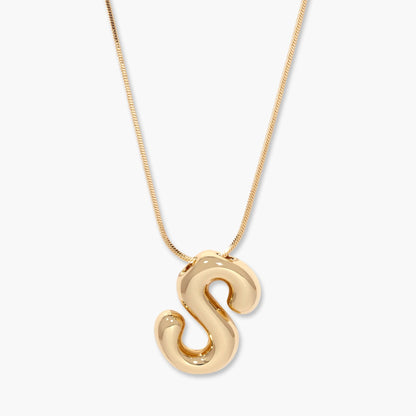Pippa Bubble Initial Pendant - Lotus Diamond
