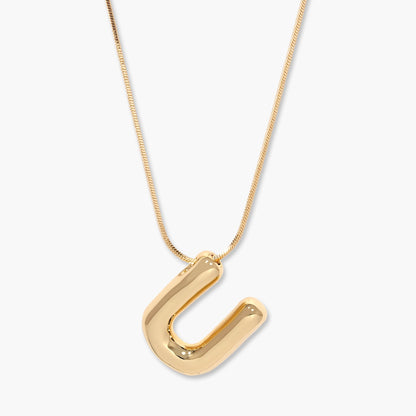 Pippa Bubble Initial Pendant - Lotus Diamond