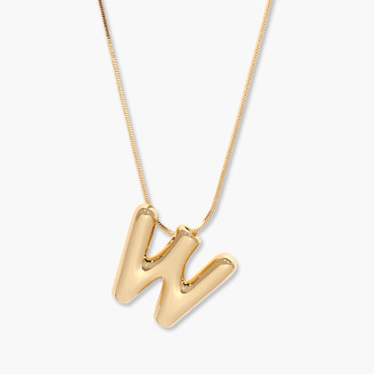 Pippa Bubble Initial Pendant - Lotus Diamond