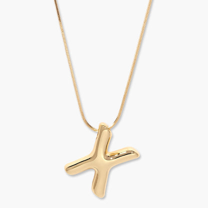 Pippa Bubble Initial Pendant - Lotus Diamond
