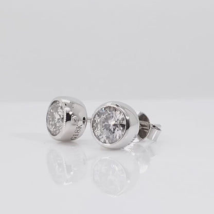 18K earrings setting