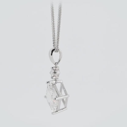 Princess-cut diamond Pendant