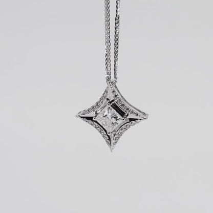 Princess-cut diamond Pendant