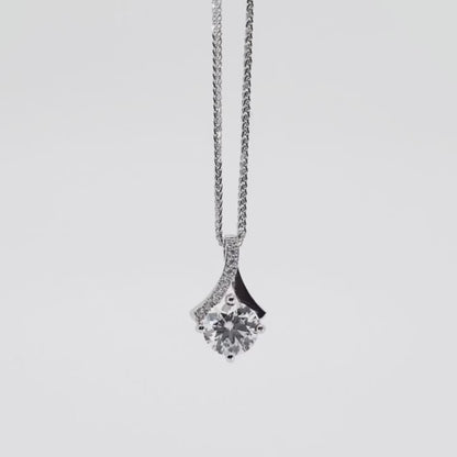 Ribbon diamond Pendant