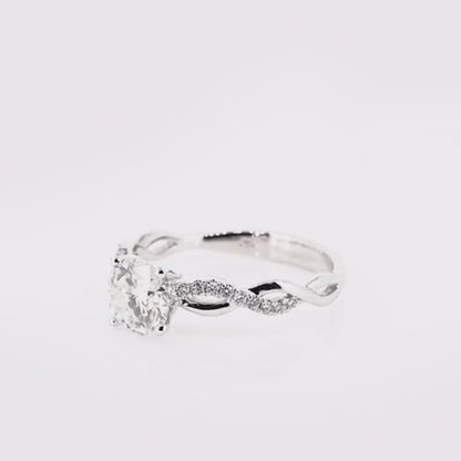 Diamond 18K ring setting