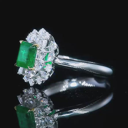 Natural Emerald Ring - Style H