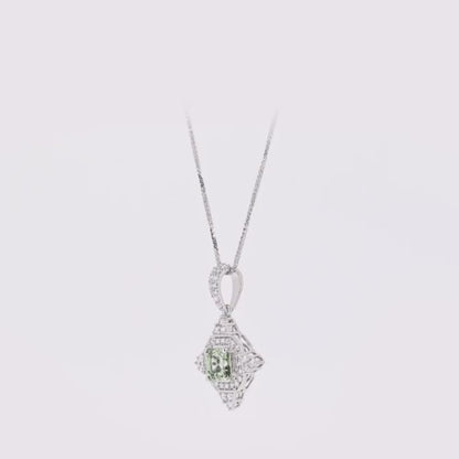 Fancy Green Lab-Grown Diamond Pendant