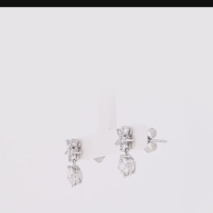 Diamond 18K earrings setting