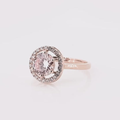 Fancy Pink Lab-grown Diamond Ring 1.72ctw