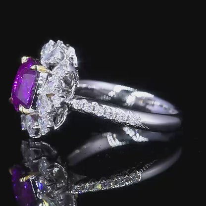 Sapphire Ring/Pendant without burning - Style K