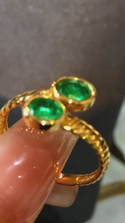 Emerald Ring style -F