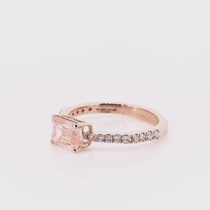 Fancy Pink Lab-grown Diamond setting