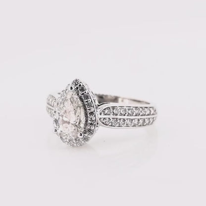 Diamond 18K ring setting