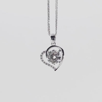 Heart- diamond  Pendant