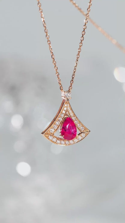 Ruby clavicle chain - Style A