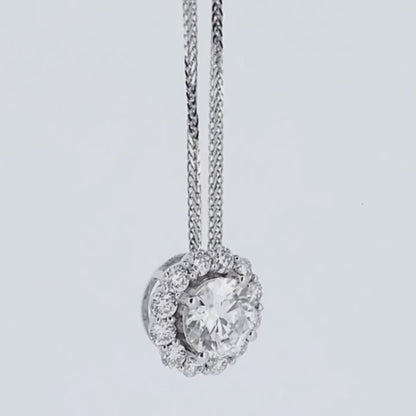 Halo  diamond Pendant