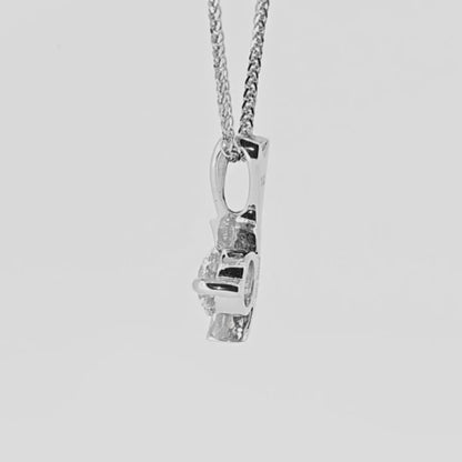 18K diamond pendant