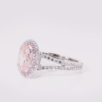 Fancy Pink Lab-grown Diamond Ring 2.01ct