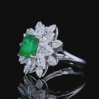 Natural Emerald Ring - Style G