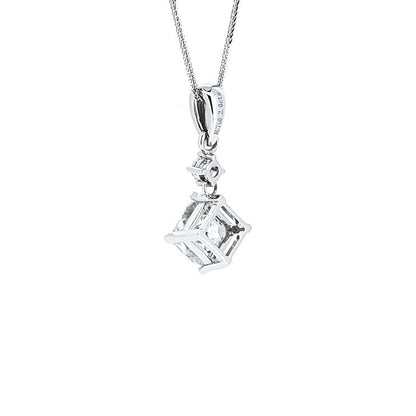 Princess - cut diamond Pendant - Lotus Diamond