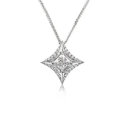 Princess - cut diamond Pendant - Lotus Diamond