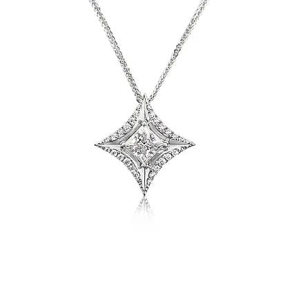 Princess - cut diamond Pendant - Lotus Diamond