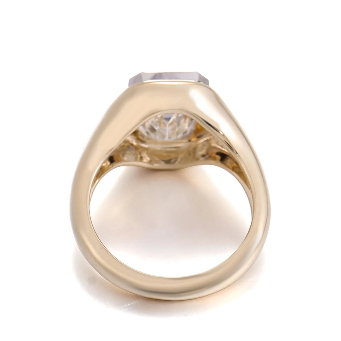 Provence platinum 14K 18K gold ring 3ct E VS2 Lab Diamond Emerald weeding rings for women men Customized Promise Engagement Ring - Lotus Diamond