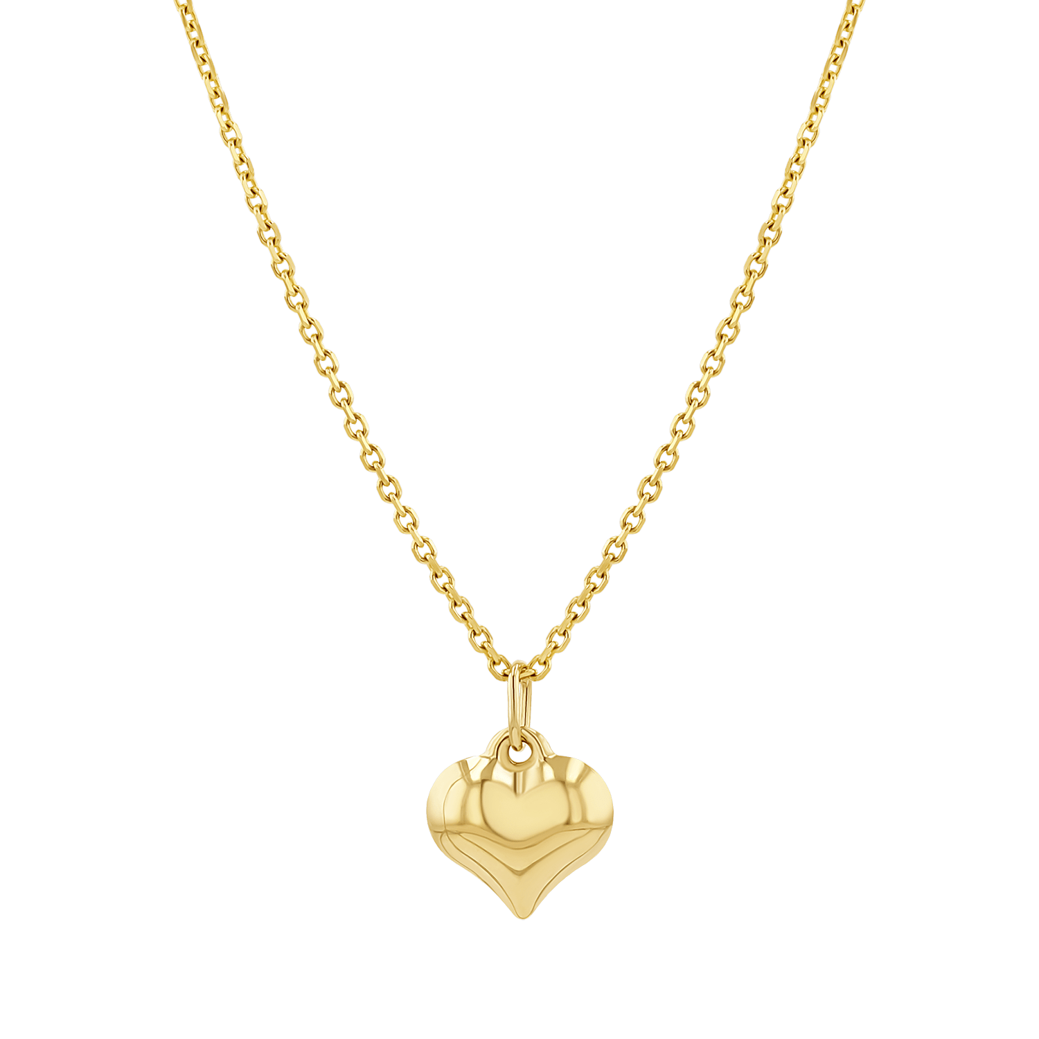 Puff Heart Charm - Lotus Diamond