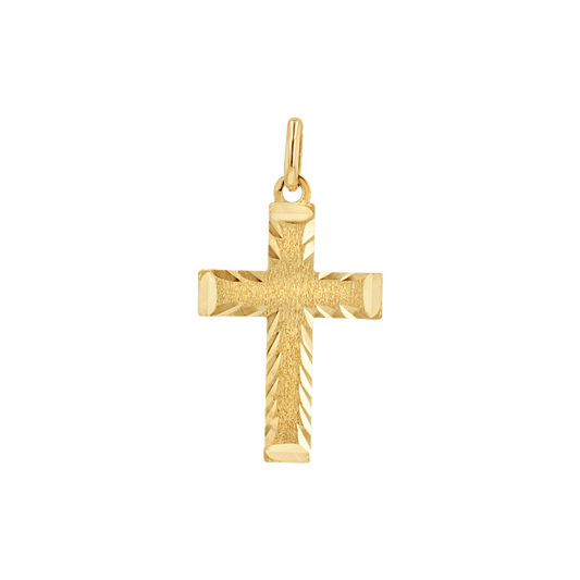 Reversible Cross Charm - Lotus Diamond