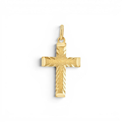 Reversible Cross Charm - Lotus Diamond