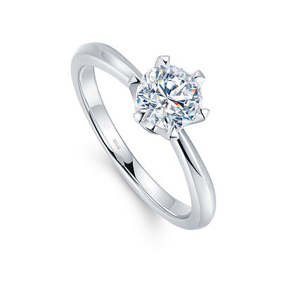 Ring (United States Size 6.5) Lotus Diamond