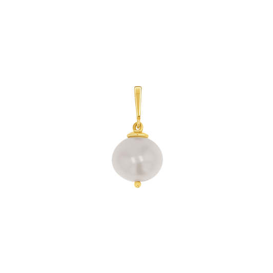 Round Pearl Charm - Lotus Diamond