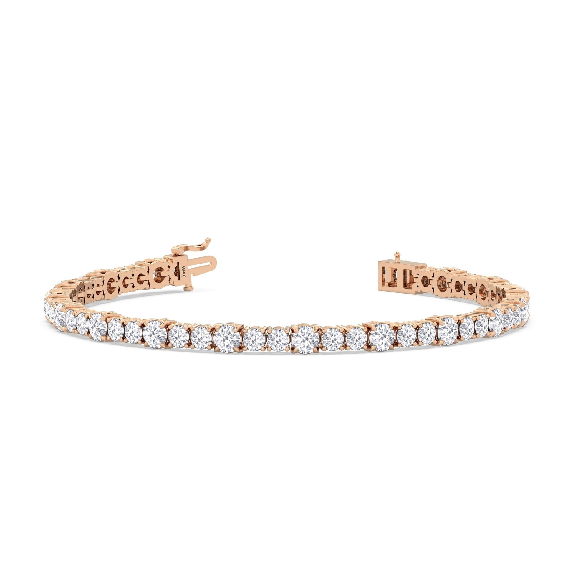 Round Sequenced Tennis Bracelet - Lotus Diamond