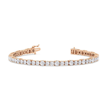 Round Sequenced Tennis Bracelet - Lotus Diamond