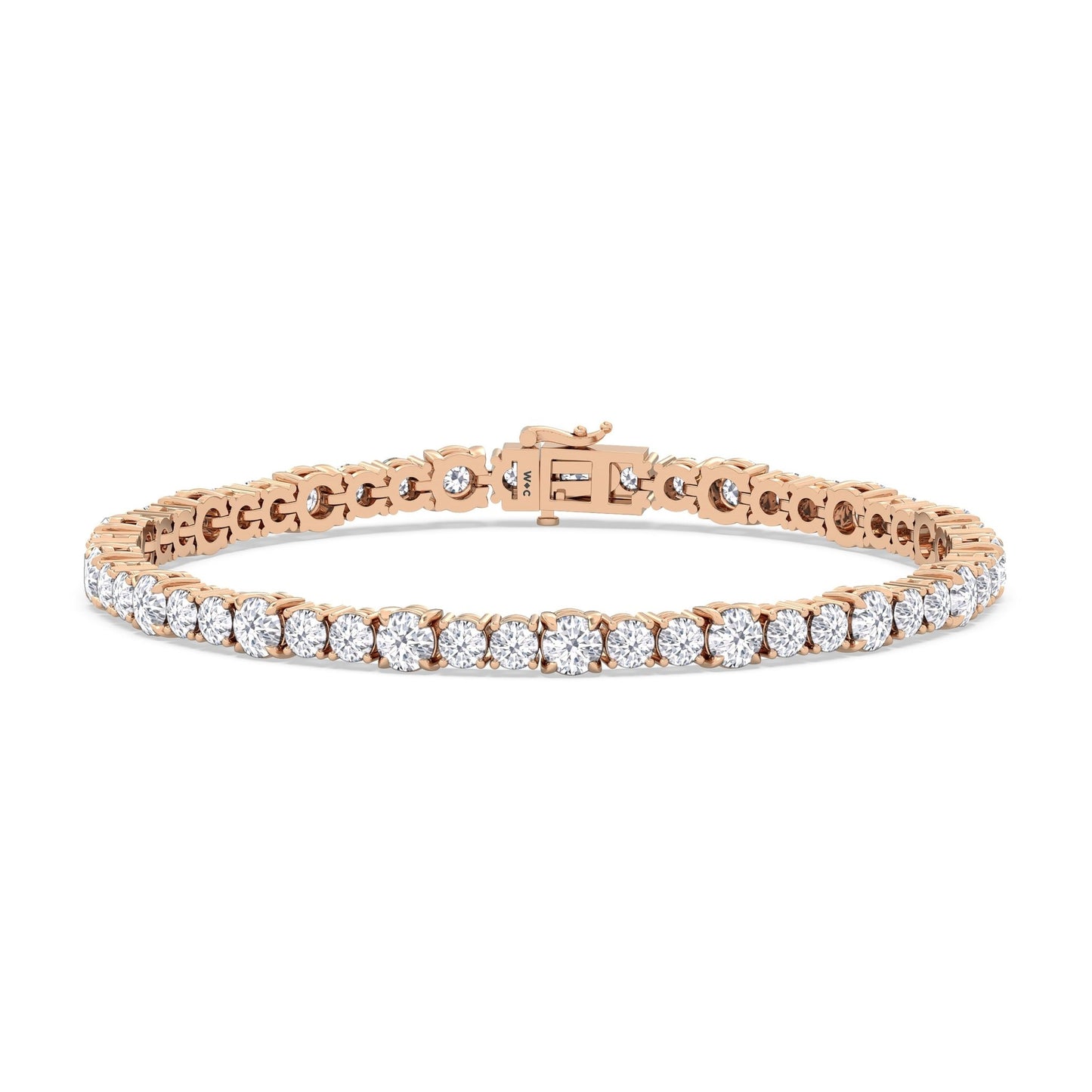 Round Sequenced Tennis Bracelet - Lotus Diamond