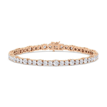 Round Sequenced Tennis Bracelet - Lotus Diamond
