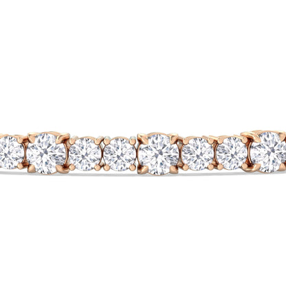 Round Sequenced Tennis Bracelet - Lotus Diamond