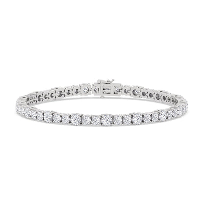 Round Sequenced Tennis Bracelet - Lotus Diamond