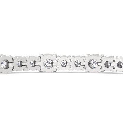 Round Sequenced Tennis Bracelet - Lotus Diamond