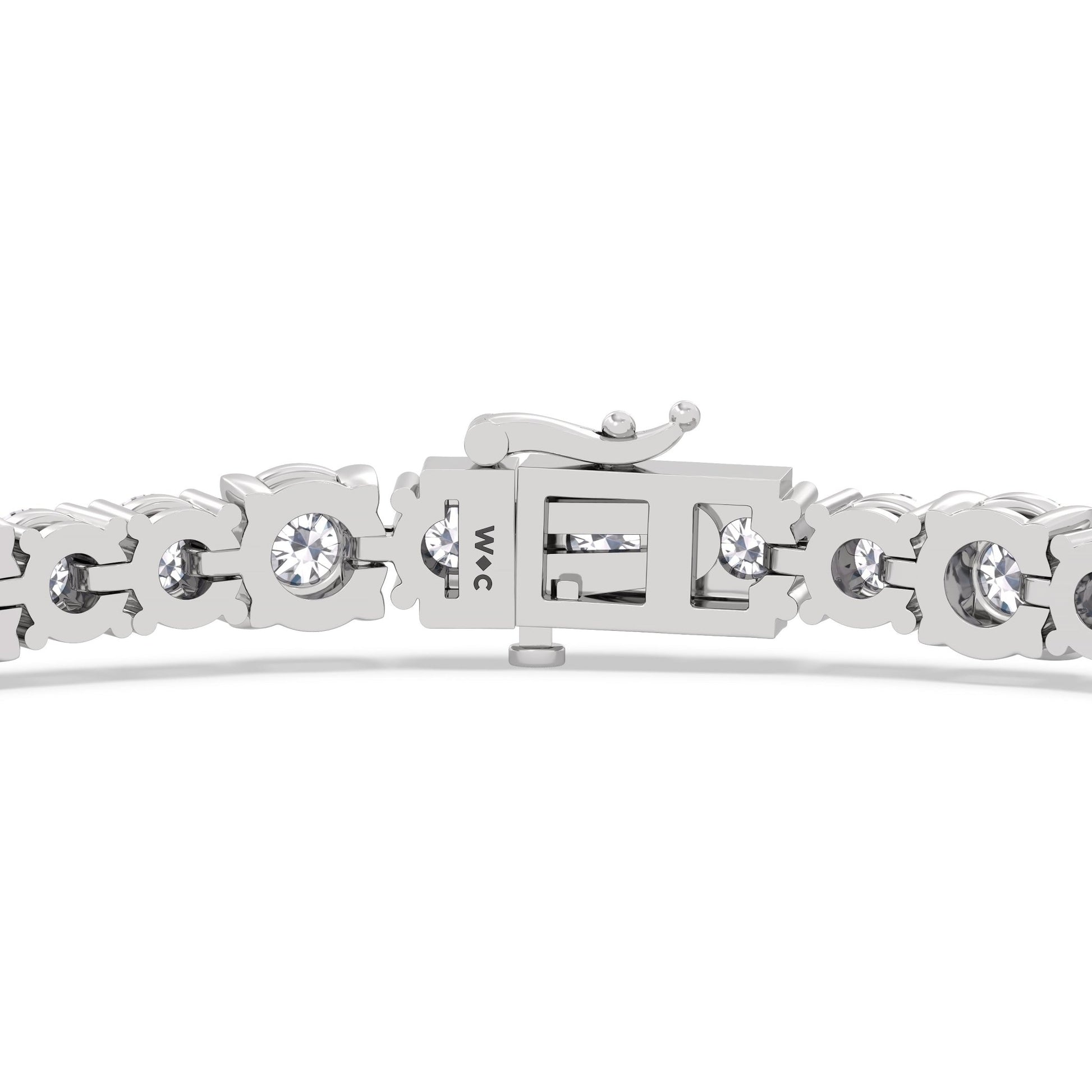 Round Sequenced Tennis Bracelet - Lotus Diamond