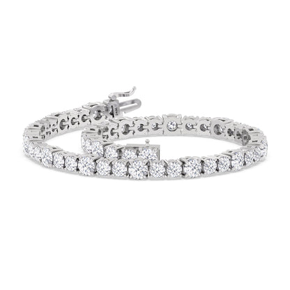 Round Sequenced Tennis Bracelet - Lotus Diamond