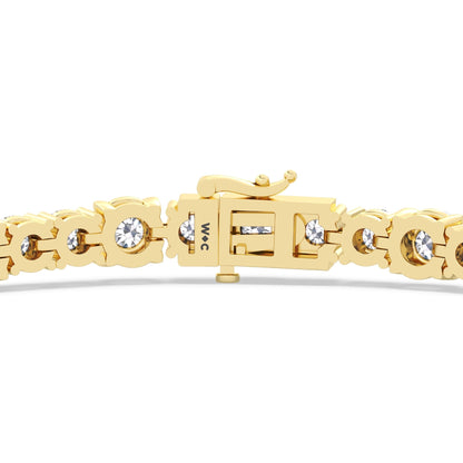 Round Sequenced Tennis Bracelet - Lotus Diamond